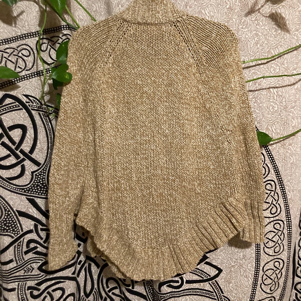 Michael Kors Tan Poncho Sweater Size M - Picture 4 of 6
